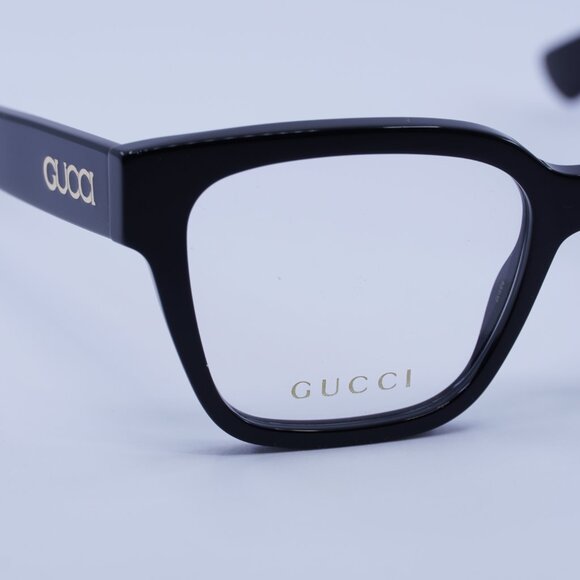 Gucci GG1791O 005 Eyeglasses Shiny Black 53mm Cat Eye Frame - Picture 6 of 11